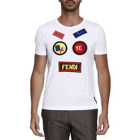 fendi white shirt men|fendi t shirt original.